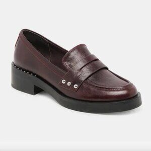 Dolce Vita Aliane Leather Loafer in Mulberry